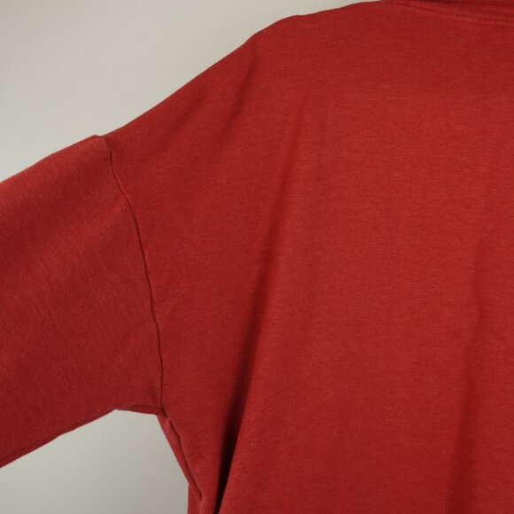 Eddie Bauer Coral‎ Pink Cowl Neck Pullover Sweatshirt Size Medium - Picture 7 of 7